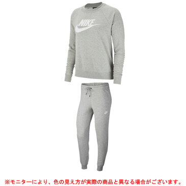 NIKE（ナイキ）エッセンシャル クルーフリース スウェット 上下セット（BV4113/BV4100）(スポーツ/トレーニング/スウェット/ジャケット/パンツ/ウェア/女性用/レディース)