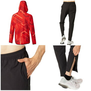 ASICS(アシックス)グラフィックウインドジャケット ストレッチクロスパンツ 上下セット(2121A273/2121A274)(野球/ベースボール/ソフトボール/トレーニング/スポーツ/ランニング/ウェア/ウィンドブレーカー/フードあり/長袖/裏メッシュ/男性用/メンズ)