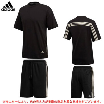 adidas（アディダス）リサイクルコットン 上下セット（GLD71/GLD70）（セットアップ/Tシャツ/スウェットハーフパンツ/スポーツ/トレーニング/フィットネス/ウエア/半袖/パンツ/カジュアル/夏用/男性用/メンズ）