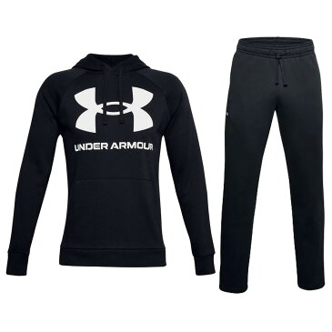 UNDER ARMOUR(アンダーアーマー)UAライバルフリースフーディー パンツ 上下セット(1357093/1357129)(トレーニング/スポーツ/ランニング/ウォーキング/ジム/ウェア/スウェット/裏起毛/フード付/吸汗速乾/セットアップ/男性用/メンズ)