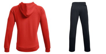UNDER ARMOUR(アンダーアーマー)UAライバルフリースフーディー パンツ 上下セット(1357093/1357129)(トレーニング/スポーツ/ランニング/ウォーキング/ジム/ウェア/スウェット/裏起毛/フード付/吸汗速乾/セットアップ/男性用/メンズ)
