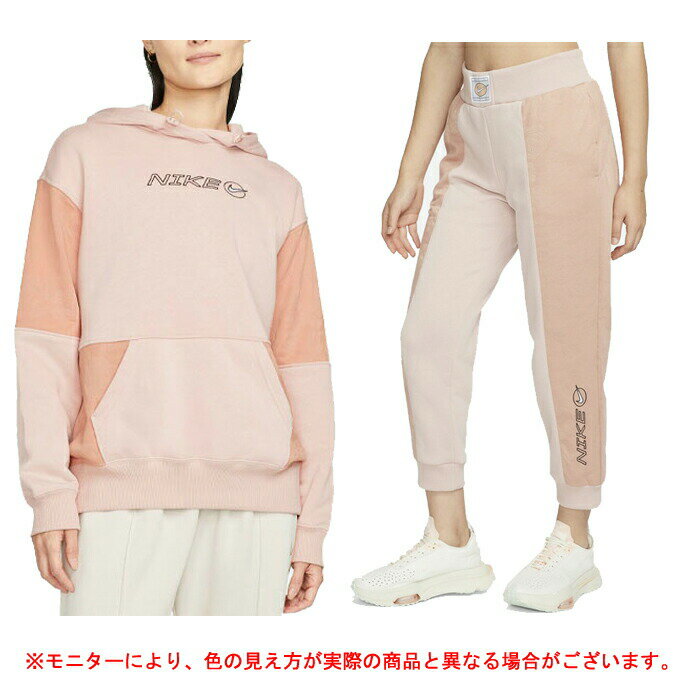 NIKE（ナイキ）フリース OS プルオーバー L/S フーディ パンツ 上下セット（DM6304/DM6298）(スポーツ/トレーニング/スウェット/フード付き/ルームウェア/部屋着/パーカー/パンツ/女性用/レディース)