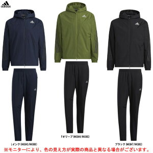 adidas（アディダス）M 24/7 ウィンドブレーカー ジャケット パンツ 上下セット（JIB73/JIB78）（トレーニング/スポーツ/カジュアル/ランニング/ジム/ウェア/フード付/ウィンドブレーカー上下セット/セットアップ/男性用/メンズ）