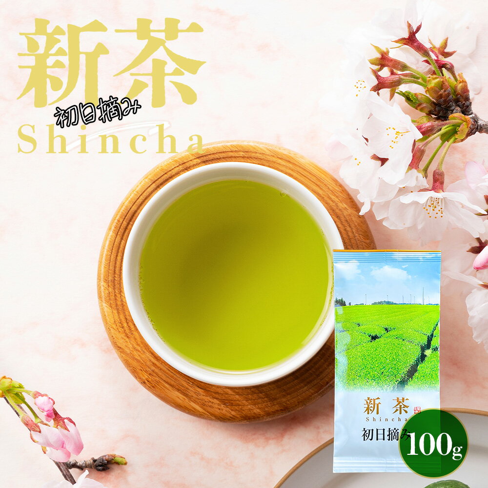 新茶 2025 初日摘み 100g 6/30(月)23:59迄販売中 深蒸し煎茶 茶葉 2025 静
