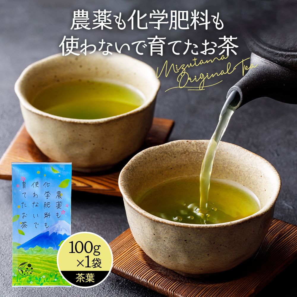 【新茶でお届け】 新茶 2024 茶葉 緑茶 農薬も化学肥料も使わないで育てたお茶 深蒸し茶 100g 農薬不使用 お茶 緑茶 煎茶 深蒸し茶 水出し 農薬不使用 粉末茶 国産 静岡 静岡茶 牧之原 無農薬 牧之原茶 無添加 製菓用 大容量 冷茶