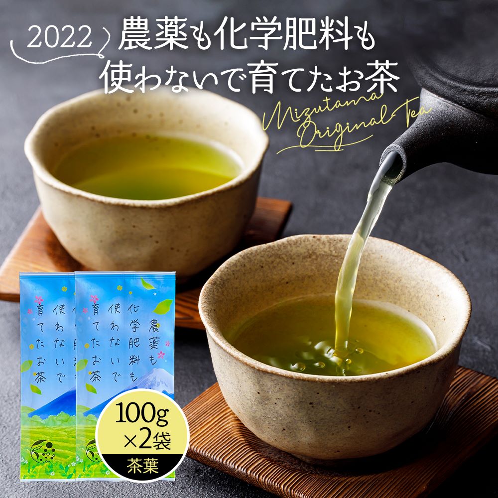 2022年 1000円ぽっきり ＼ 在庫がなくなり次第終了 ／ 訳あり ワケアリ 訳アリ わけあり 【2袋セット】 農薬も化学肥料も使わないで育てたお茶 深蒸し茶 100g × 2本 農薬不使用 お茶 緑茶 煎茶 深蒸し茶 水出し 国産 静岡 静岡茶 牧之原 牧之原茶 無添加 大容量 冷茶のサムネイル