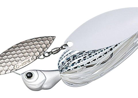 ＜エバーグリーン＞Dゾーン 3/8oz ダブルウィローリーフカラー：#04 スーパーホワイト(F/R:表シルバー・裏ホワイト)【4533625015457】