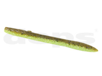 Deps Slender Scat 4 inch #52 Green Pumpkin Chartreuse