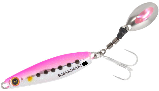 ＜ハヤブサ＞ジャックアイ 豆マキマキ　5g品番：FS434カラー：2、ケイムラピンクイワシ【4993722963059】