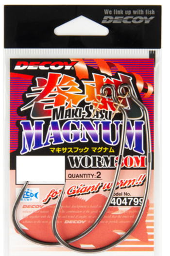 デコイWorm30M Makisasu Hook MagnumSIZE：8/0