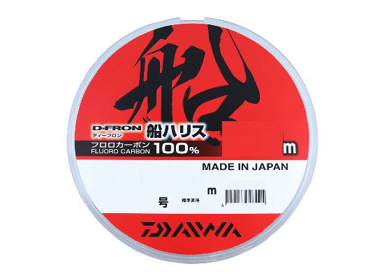 様々な船釣りに使い易い、スタンダード船ハリス 耐久性に優れた100％フロロカーボンライン カラー：ナチュラル