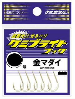 【ルミカ】ケミブライトフック　金マダイサイズ：13号【4967574109330】