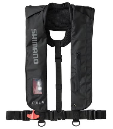 【シマノ】ラフトエアジャケット (膨脹式救命具)品番：VF-051Kカラー：フルブラック【4969363877093】