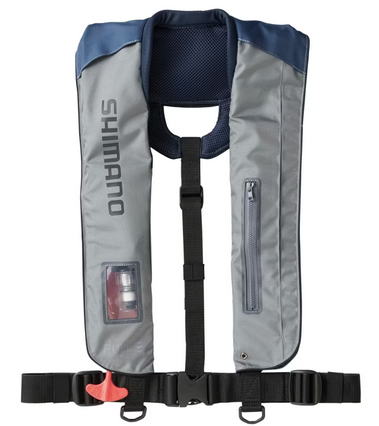 【シマノ】ラフトエアジャケット (膨脹式救命具)品番：VF-051Kカラー：グレーブルーサイズ：FREE【4969..