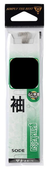 【がまかつ】糸付 袖(茶)サイズ：5-0.8号【4549018293296】