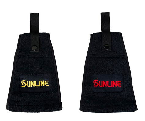 【サンライン】フィッシングタオルショート TO-106カラー：ブラック×ゴールド【4968813980154】