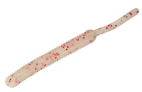 【スミス】スクリューテールグラブ 1.5インチカラー：GF826.グローホワイト/ レッドグリッター【451147..