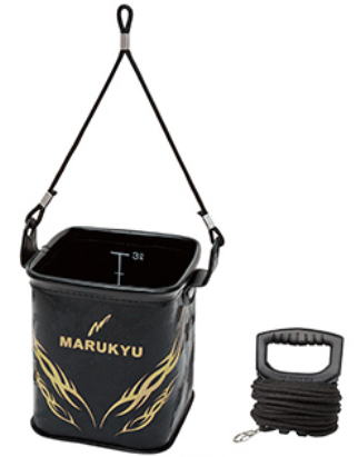 【マルキュー】パワー水くみバケツ15TRVカラー：ブラック【4905789181789】