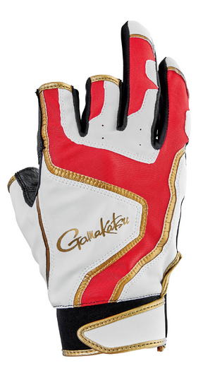 【がまかつ】2025ストレッチフィッシンググローブ(3本切)品名コード：GM7306カラー：ホワイトサイズ：LL【4549018783537】