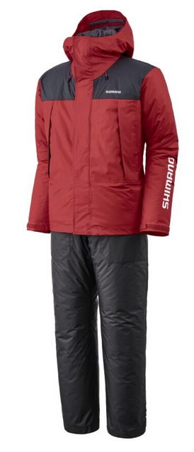 【シマノ】ベーシックハイロフト レインスーツ 01品番：RB-077Yカラー：ワインレッドサイズ：M【496936..