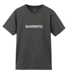 【シマノ】2023ドライロゴTシャツ ショートスリーブSH-021Wカラー：チャコールサイズ：M【4969363845955】