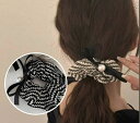 パール付き 上品 ヘアアクセサリー ベルベット シンプル オフィス 大人っぽい 可愛い レディース 秋冬 上品 おしゃれ