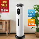 家庭用加湿器 8L 空気清浄機 超音波加湿器 タイマー付き 三階段霧量調整 空焚き防止