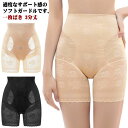 ストレッチ 蒸れない ぽっこりお腹 レース 苦しくない ガードルショーツ ヒップアップ(4)