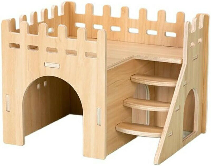 ペッ 自由組み合わせ遊び場ハウス 多機能 継ぎ目構造 簡単設置 木のおもちゃ おもちゃ ハムスター眠っている家ハムスター