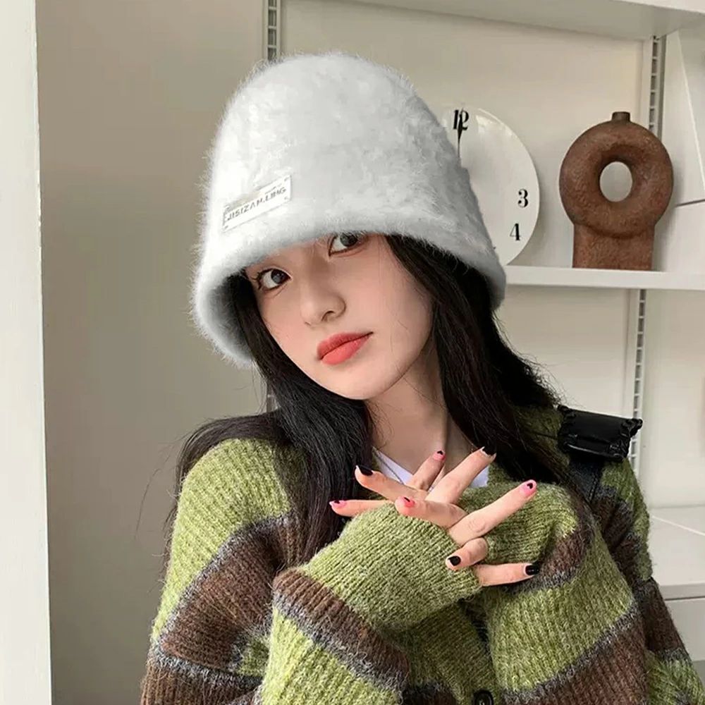 暖かい 秋冬 チューリップハット 英字LOGO シルエット 小顔 おしゃれ 可愛い 韓国風