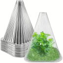 植木鉢カバー 鳥よけ 植物保護 透明 播種用 高さ22/29cm 10セット 苗ドーム 育苗セット 苗ポット 苗カバー カバー