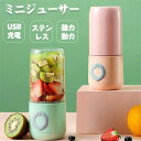 ジュースミキサー ミニ USB充電式 ジューサー ミニボトルブレンダー 調理家電 実用的 家庭 母の日 プレゼント(2)