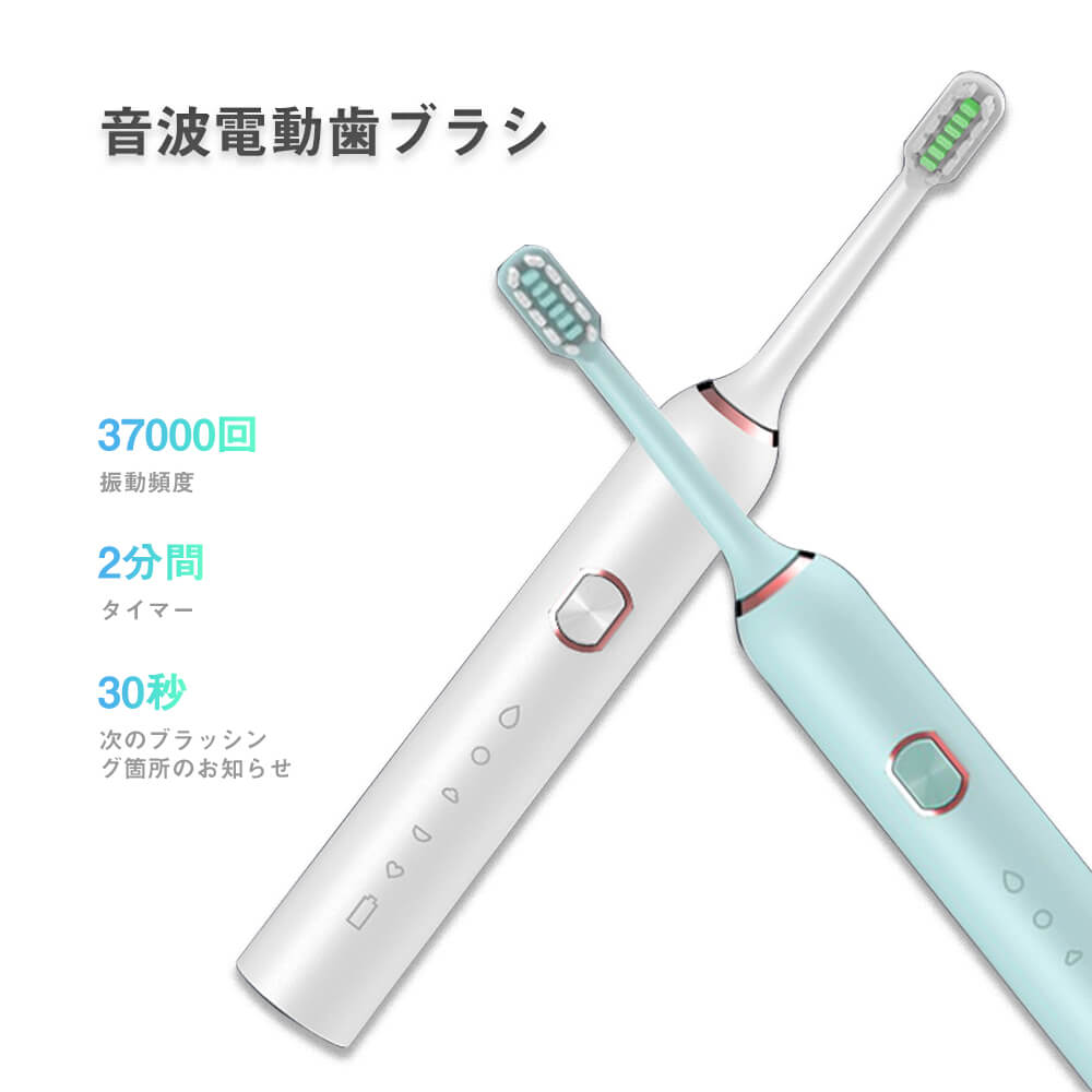 電動ハブラシ 37000回 振動頻度 安全密封 密集極細毛ブラシ タッチ制御