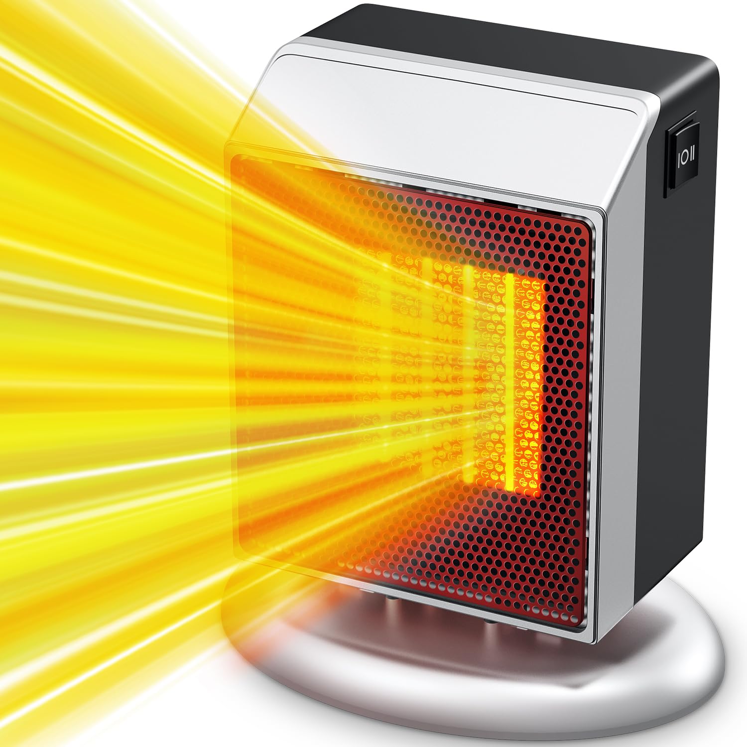 ファンヒーター 暖房 セラミックファンヒーター 足元 電気ヒーター 900W/400W 省エネ 速暖