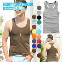 かっこいい 夏用 スポーツ シンプル トップス 綿 ノースリーブ ジム Tシャツ インナー 無地 メンズ グレコ型タンクトップ