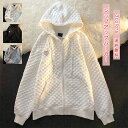 春秋 ポケット付き 薄手 カジュアル トップス 前開き フード付き ハート柄 ライトアウター レディース ジップアップパーカー