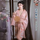 パジャマ ワンピース ミニスカート バスローブ 衣装 仮装 浴衣 和服 着物 リボンベルト Tバック 3点セット レディース 漢服
