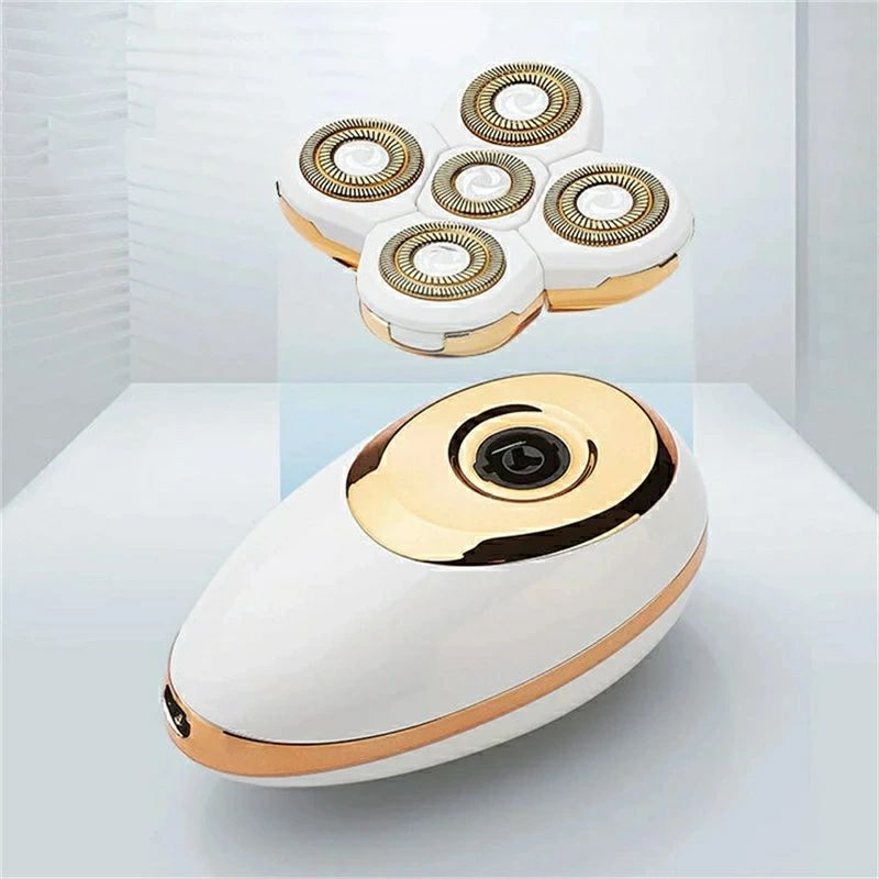 高耐久シェービング 5つのヘッド 無線シェーバー金属アレルギー対応 全身脱毛器