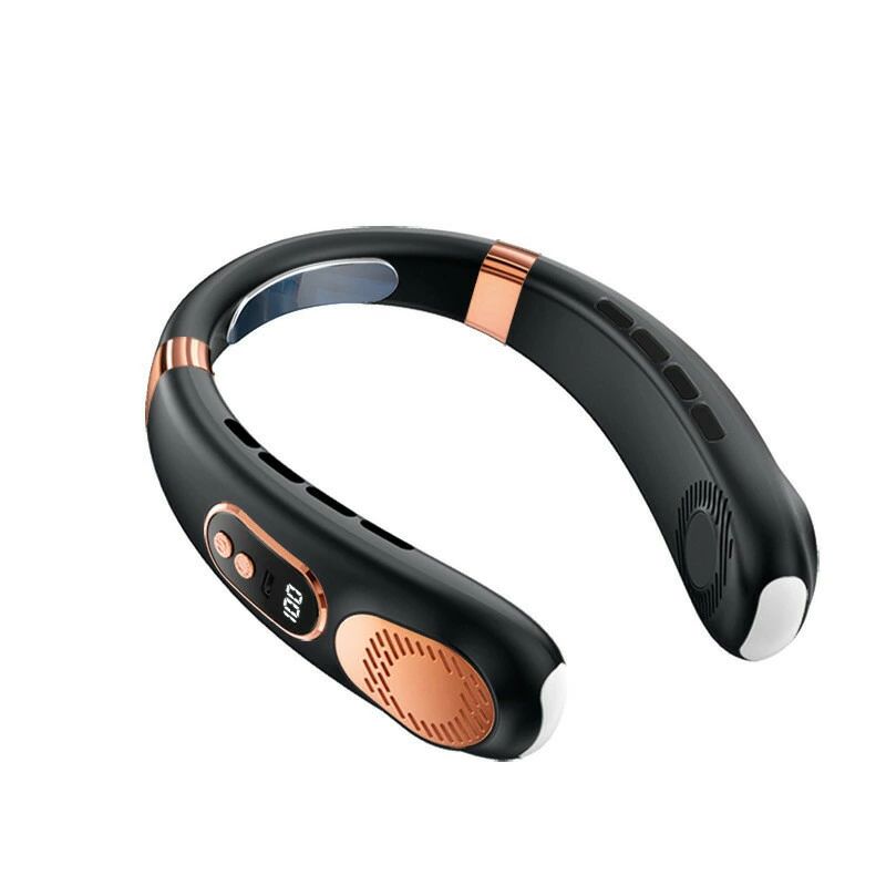 360サラウンド風 羽根なし 三段階調節 冷却プレート 首掛け扇風機 ネックヒーター 【新商品】ネックク..