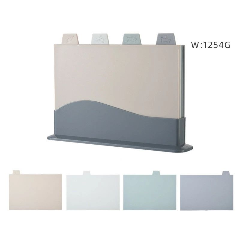 食洗機対応 抗菌 カラフル まな板 使い分け 魚用 野菜用 肉用 インデックスまな板 スタンド付き 4枚セット まな板