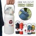 おしゃれ 1000ml 1200ml 大人 キッズ 保冷 水筒 ストロー付き 保温 スポーツ 水筒 スポーツジャグ 真空二重構造