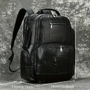 ギフト キャンプ牛革トラベルリュックサック 大型ラップトップバッグビジネスブックバッグ メンズ本革バックパック