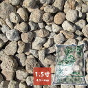 国産 伊勢ゴロタ石1.5寸(小袋) 粒:45〜60mm 約20kg×1袋 【取り寄せ商品】/ 庭 水はけ 花崗岩 ガーデン 菰野 錆系