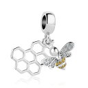 チャーム ブレスレット バングル用 ShinyJewelry シャイニージュエリー ShinyJewelry Honeybee Honeycomb Lucky ...