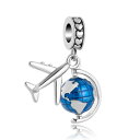 チャーム ブレスレット バングル用 ShinyJewelry シャイニージュエリー ShinyJewelry Globe Aircraft Dangle Tra...