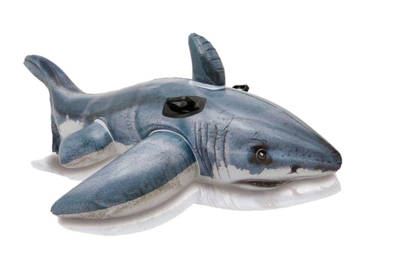 Intex Great White Shark Ride-On, 68" X 42", for Ages 3+ 【並行輸入品】