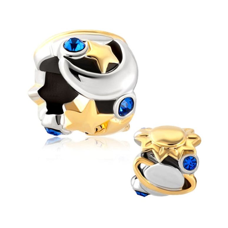 チャーム ブレスレット バングル用 CharmSStory チャームズストーリー I Love You To The Moon And Back Blue Bi...