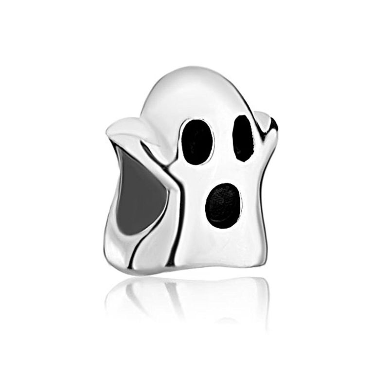 チャーム ブレスレット バングル用 CharmSStory チャームズストーリー Ghost Halloween Charm Bead 925 Sterling...
