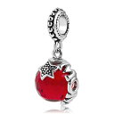 チャーム ブレスレット バングル用 LovelyJewelry ラブリージュエリー Mom Dangle Star Light Red Crystal Charm Bead Pendant Fit Pandora Charms Bracelet 【並行輸入品】