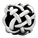 チャーム ブレスレット バングル用 LovelyJewelry ラブリージュエリー Silver Plated Irish Celtic Knot Bead Fits Pandora Charm Bracelet 【並行輸入品】